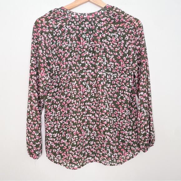 J.Crew Floral Button Up Blouse - Picture 4 of 5